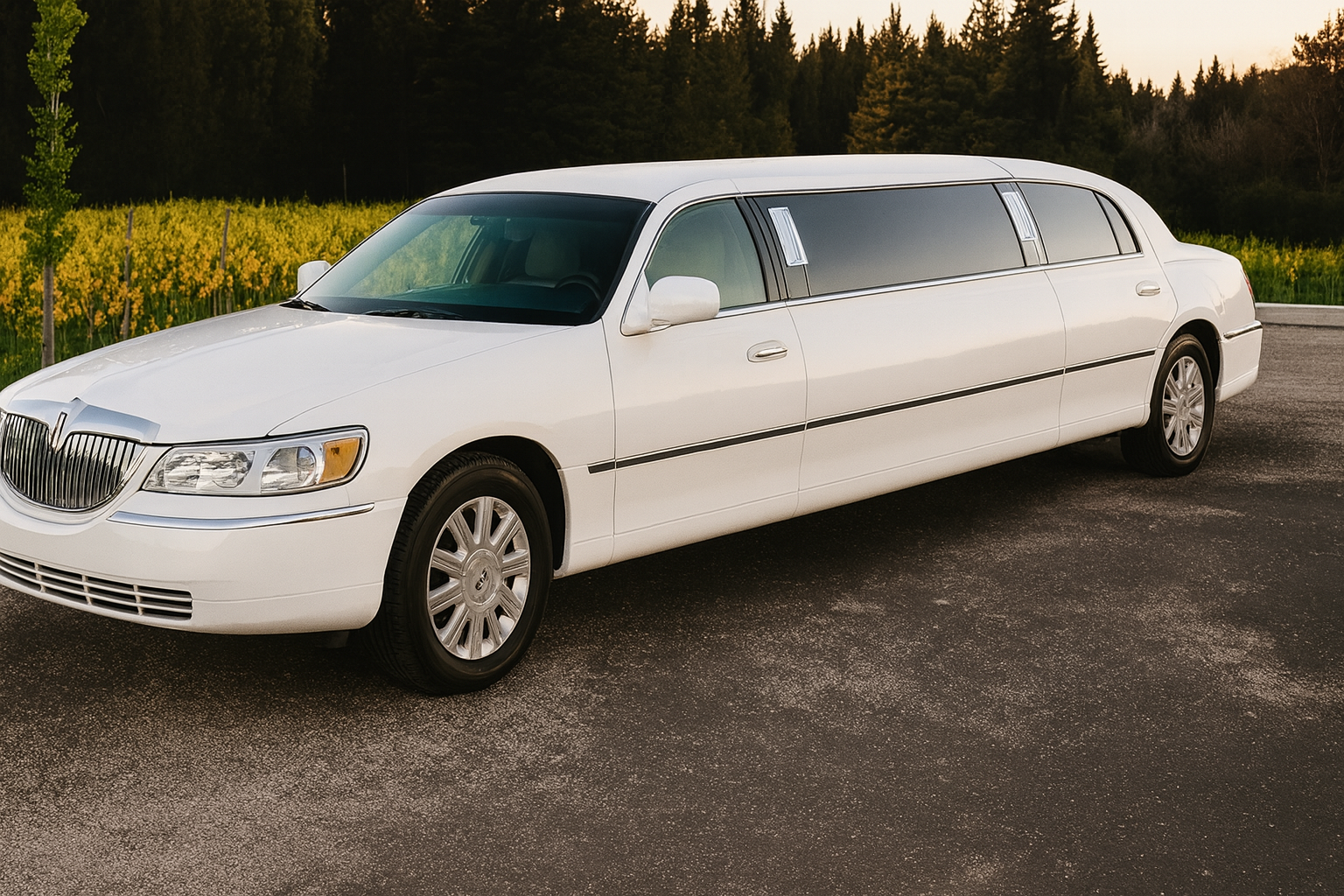 10 Passenger Lincoln Limousine - Interior