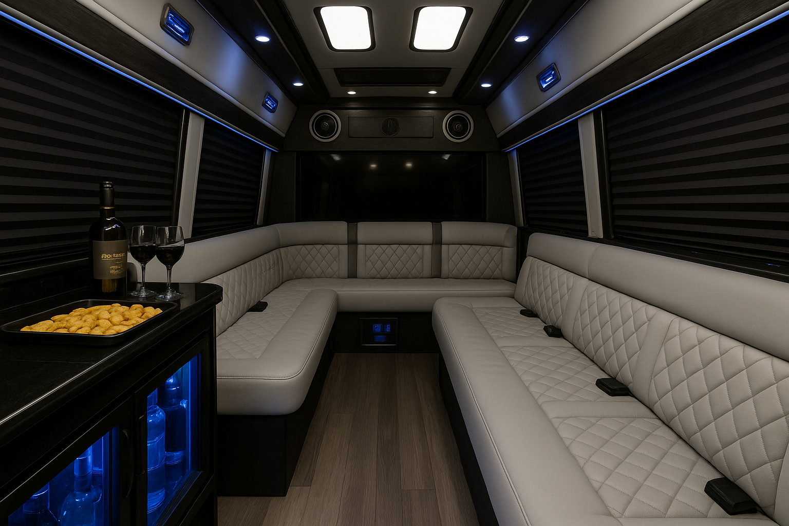 14 Passenger Limo Sprinter - Interior
