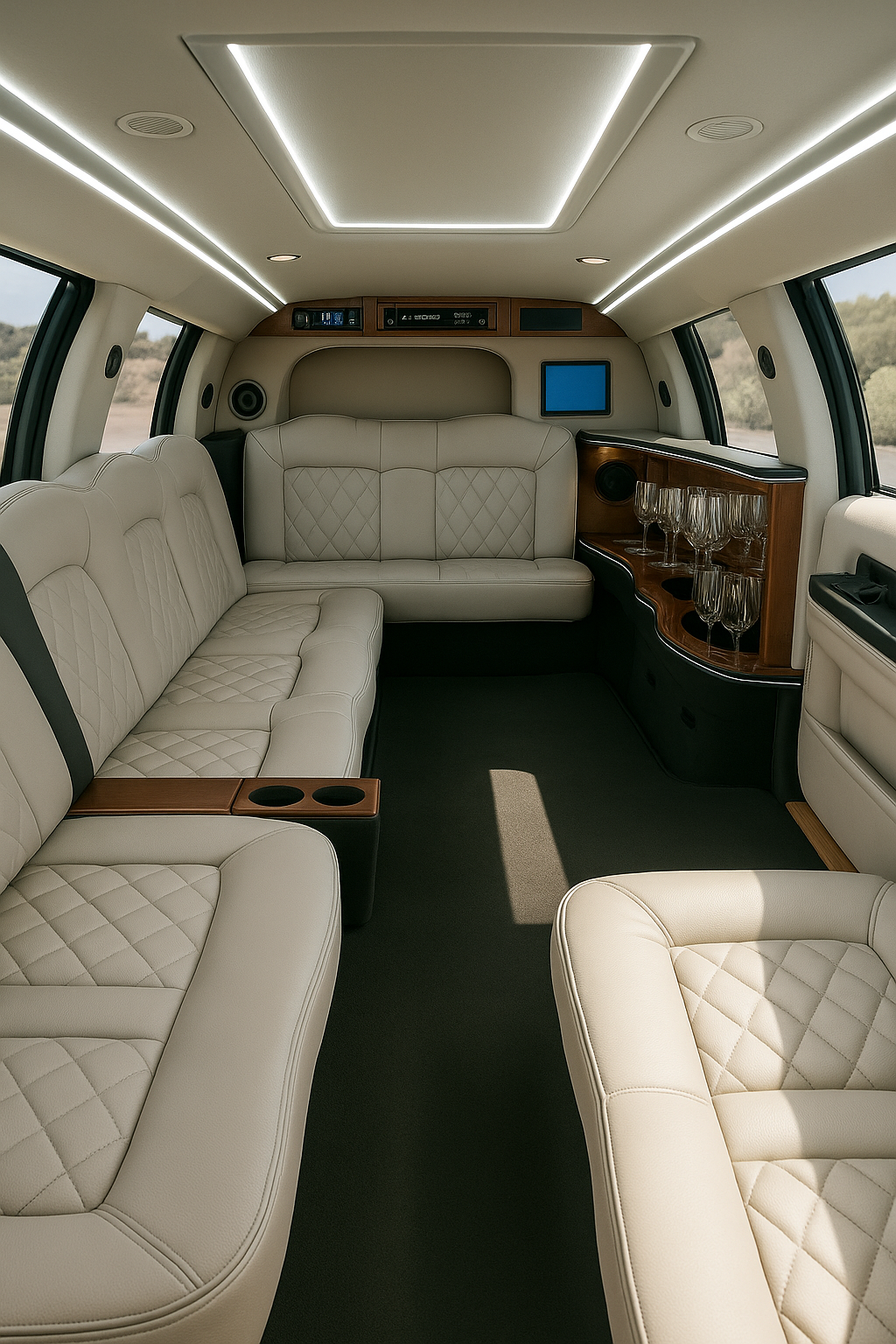 16 Passenger Limousine - Interior