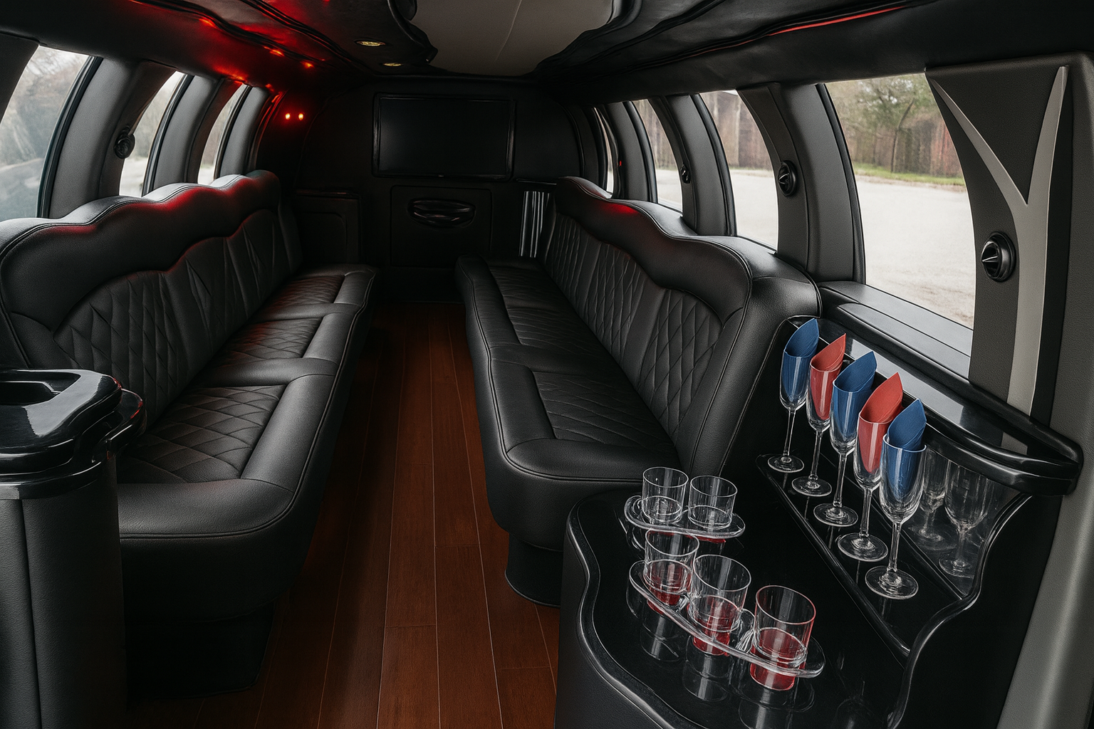 20 Passenger Limousine - Interior
