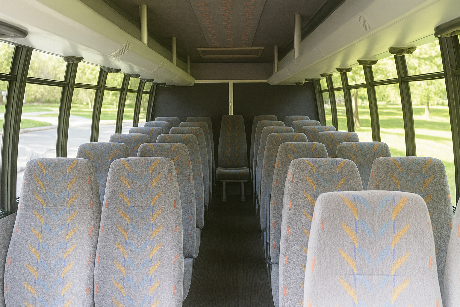 22 Passenger Coach Bus - Interior