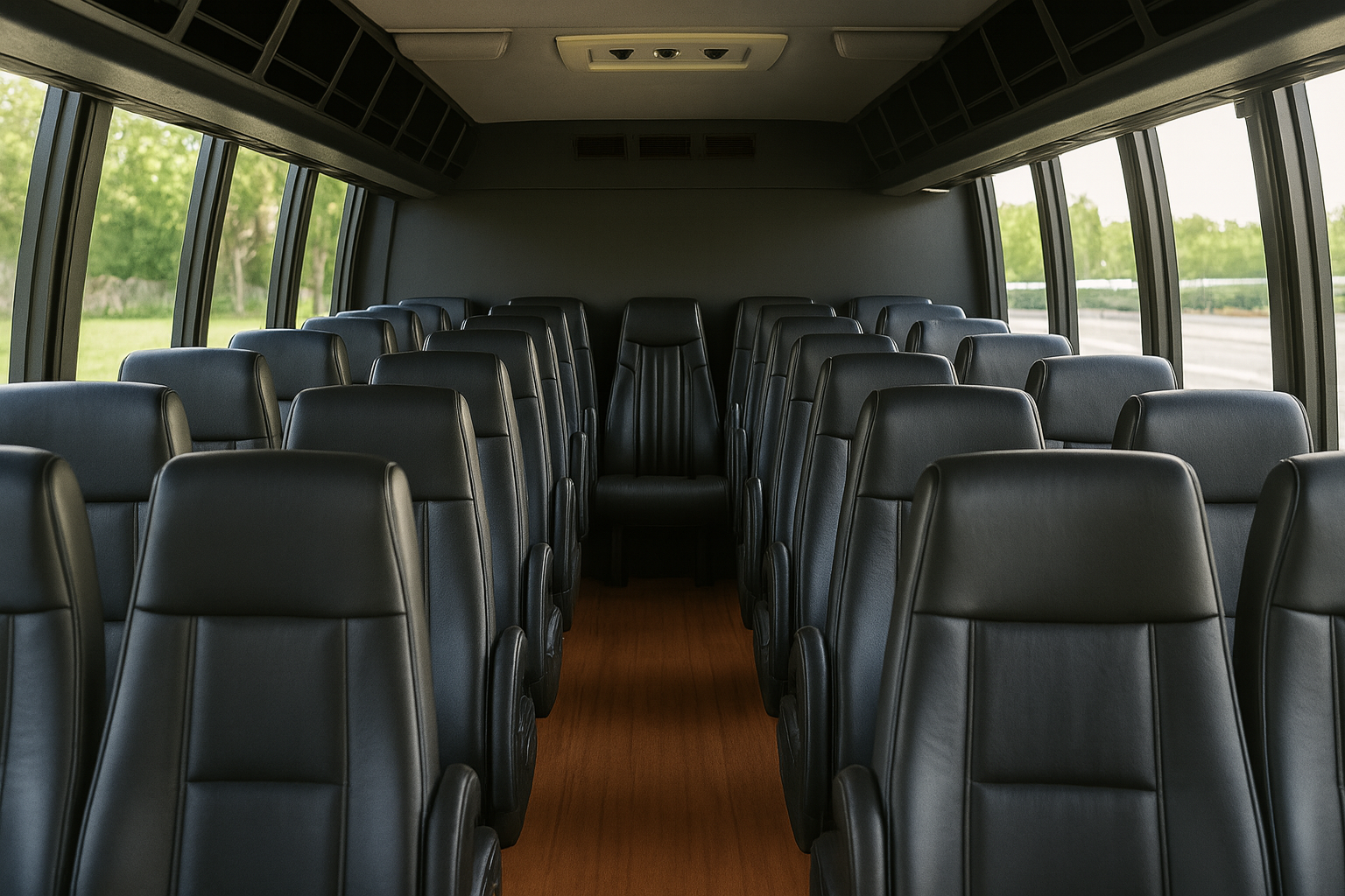 26 Passenger Coach Bus - Interior