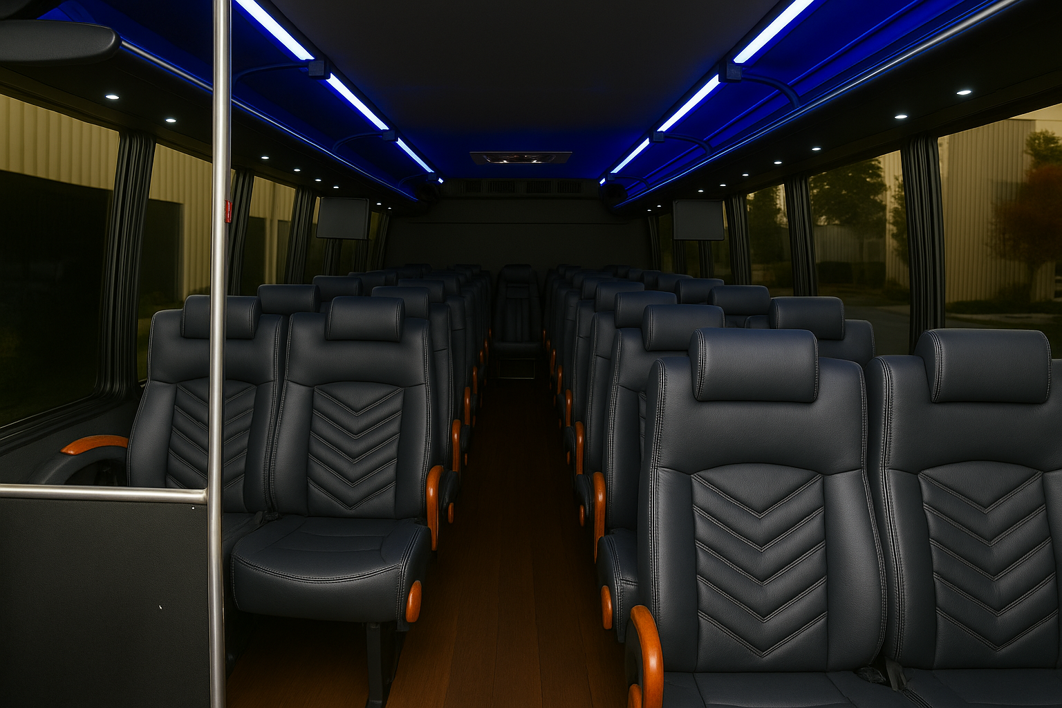 30 Passenger Coach Bus - Interior