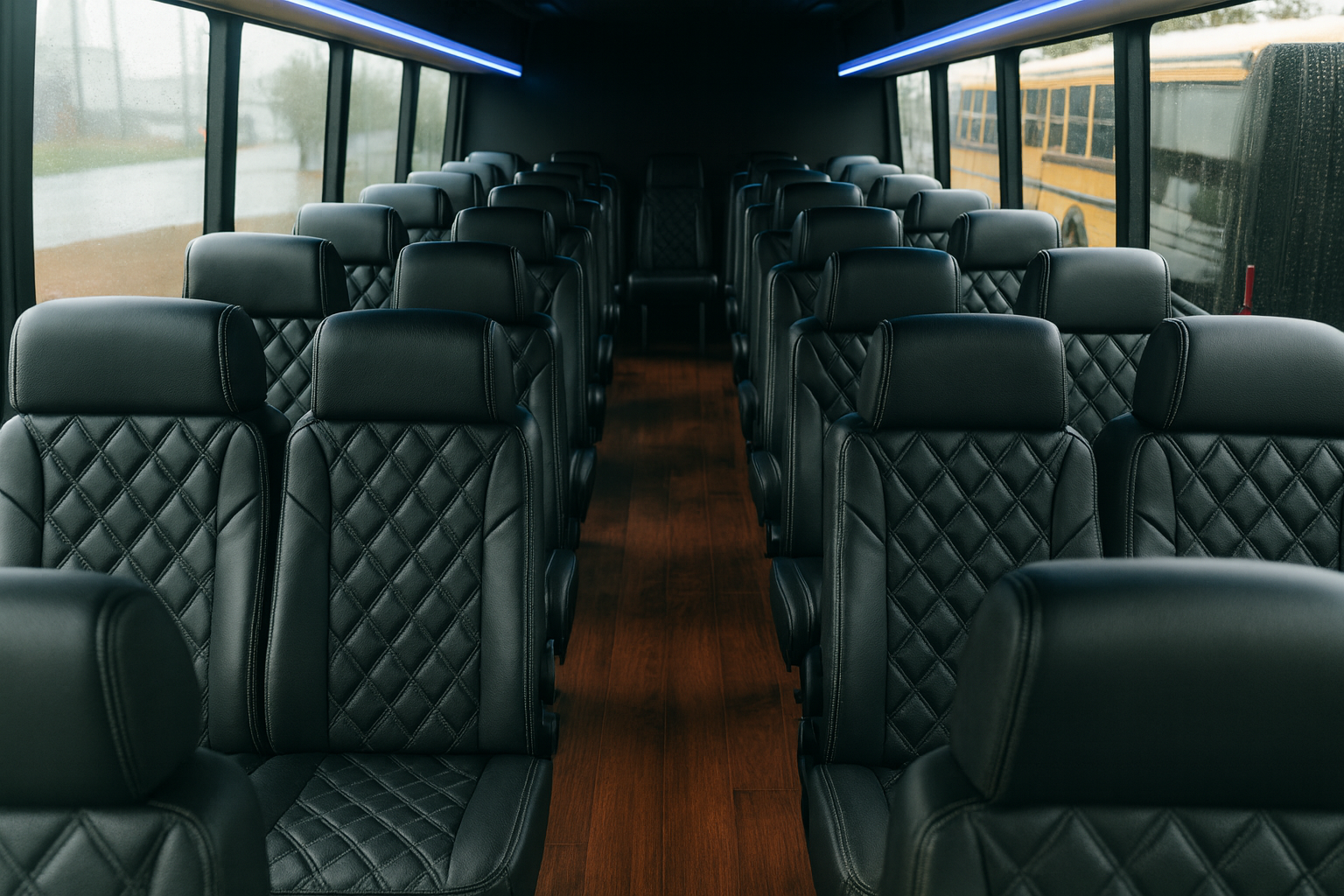 32 Passenger Coach Bus - Interior