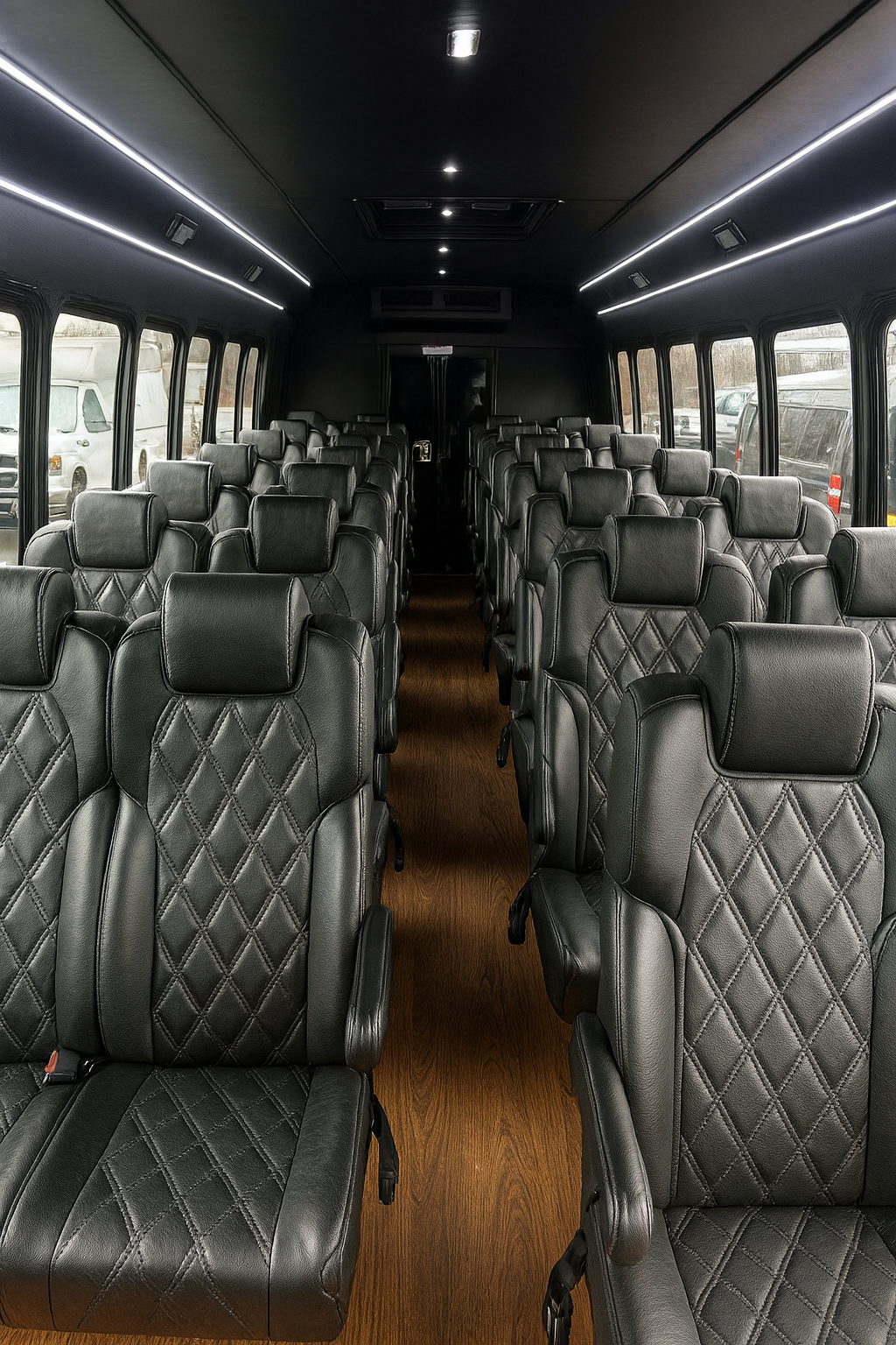 38 Passenger Coach Bus - Interior