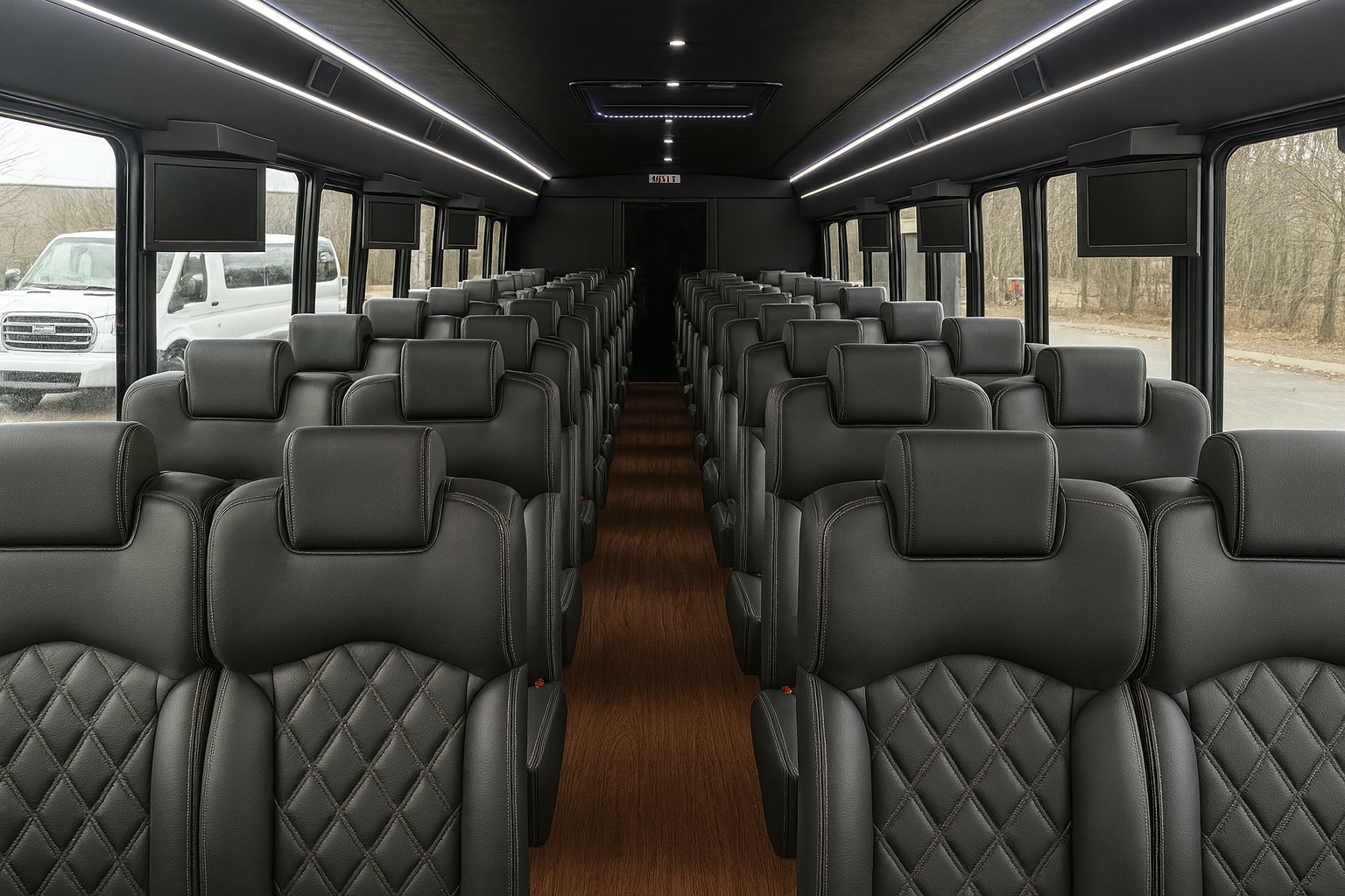 46 Passenger Coach Bus - Interior